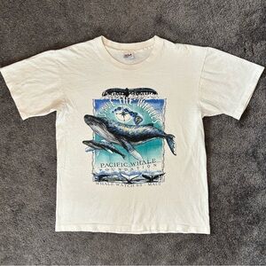 1995 Maui Whale Watch Save the Whales graphic tee